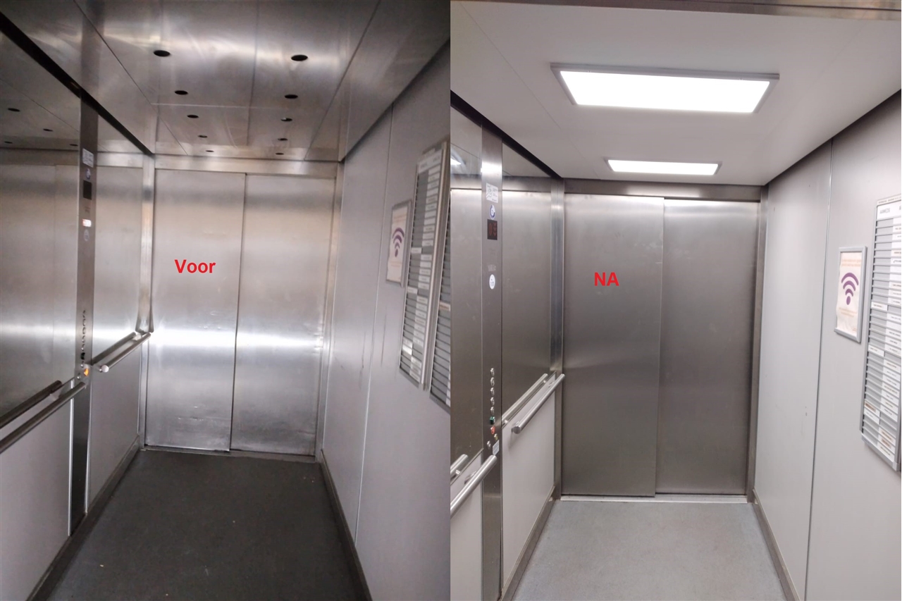 RUKRA RVS of HPL plafond inclusief LED paneel
