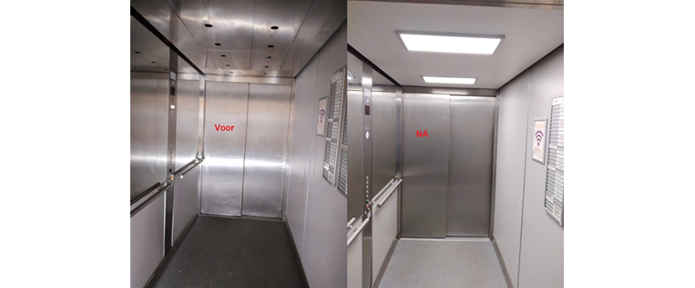 RUKRA RVS of HPL plafond inclusief LED paneel